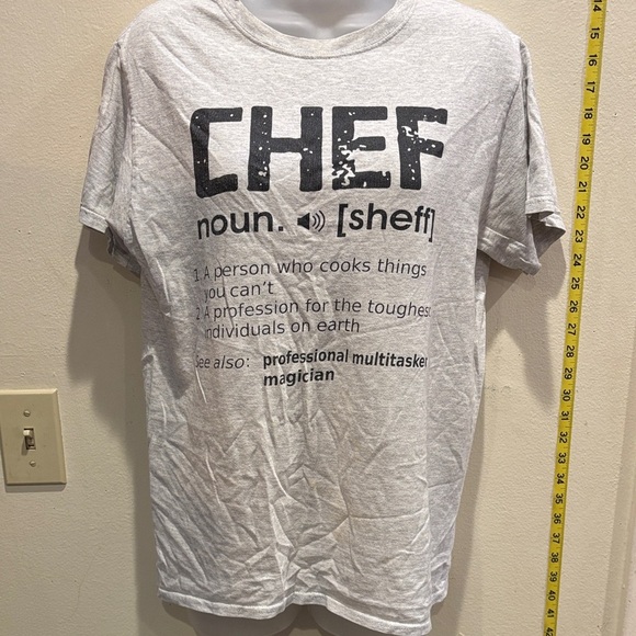 Chef Definition Graphic T-Shirt - Light Gray - Picture 1 of 3